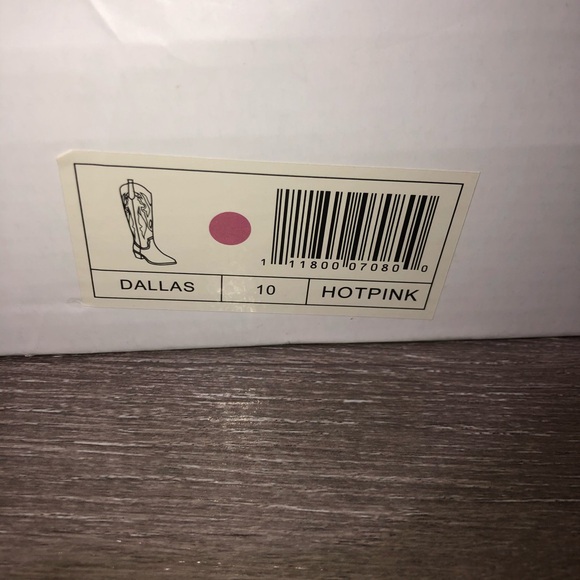 Mata Shoes Dallas Cowgirl Cowboy Pink Boots New - Picture 6 of 6